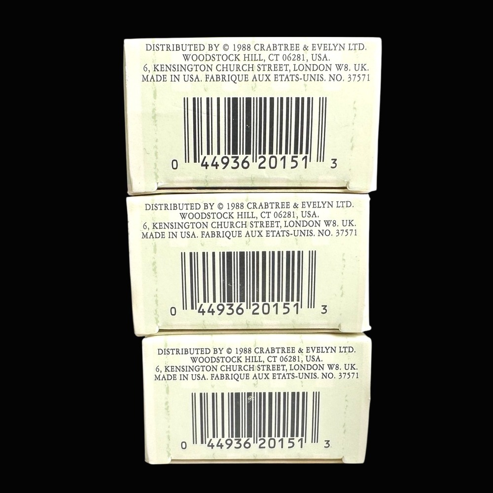 Crabtree & Evelyn Aloe Vera Soap Set of 3 Vintage 1.4oz 40g Bars Made in USA - Picture 4 of 4